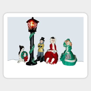 Ceramic Carolers Sticker